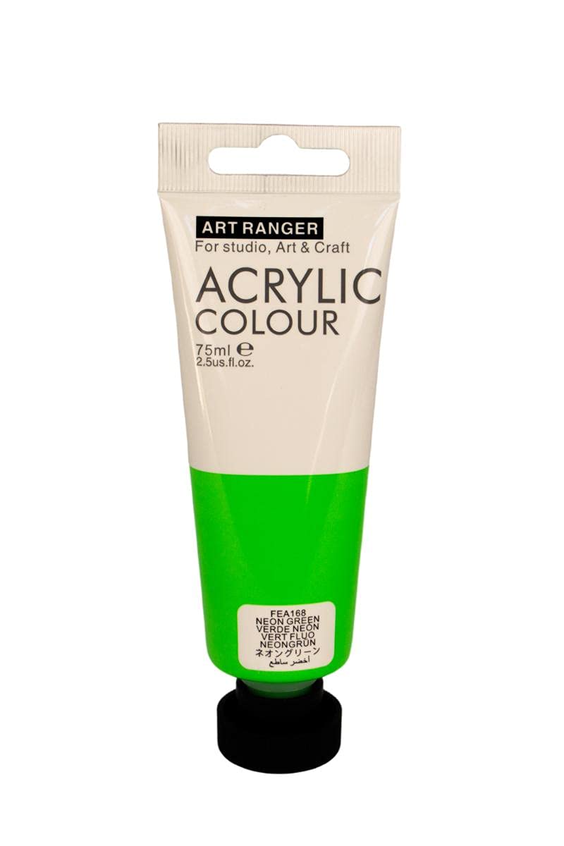 Art Rangers Acrylic Color Paint Tube 75 ml, Bright Green