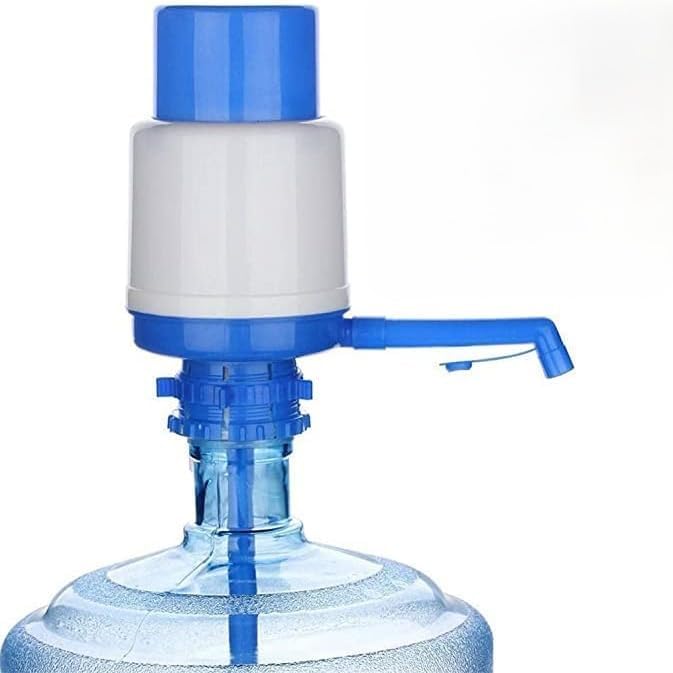 DE LUJO D LOGO Hand Press Water Pump for Home Kitchen Office Hand Press Metal Water Bottle