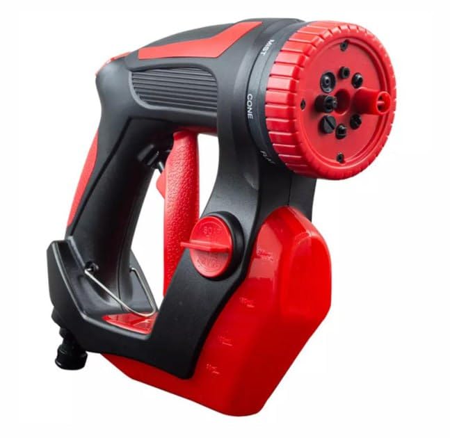 HYDRO HANDLE High-Pressure Water Spray Gun – 8 Nozzle Car Wash, Garden & Home Cleaning Jet with Soap Dispenser – Portable Aluminum Power Washer Fits All Hoses