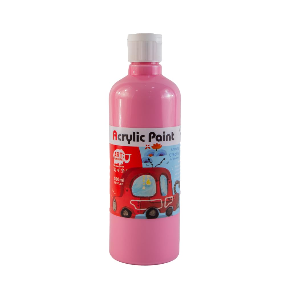 Art Rangers Acrylic Paint Bottle 154, Pink, 500ml, Vibrant