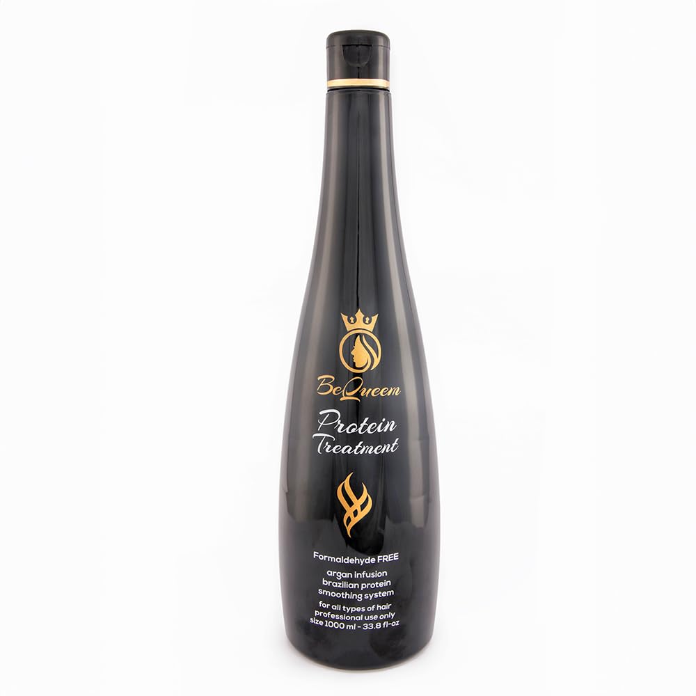 BE QUEEN keratin hair straightening cream 1000ml infused with argan oil for smooth straightening results