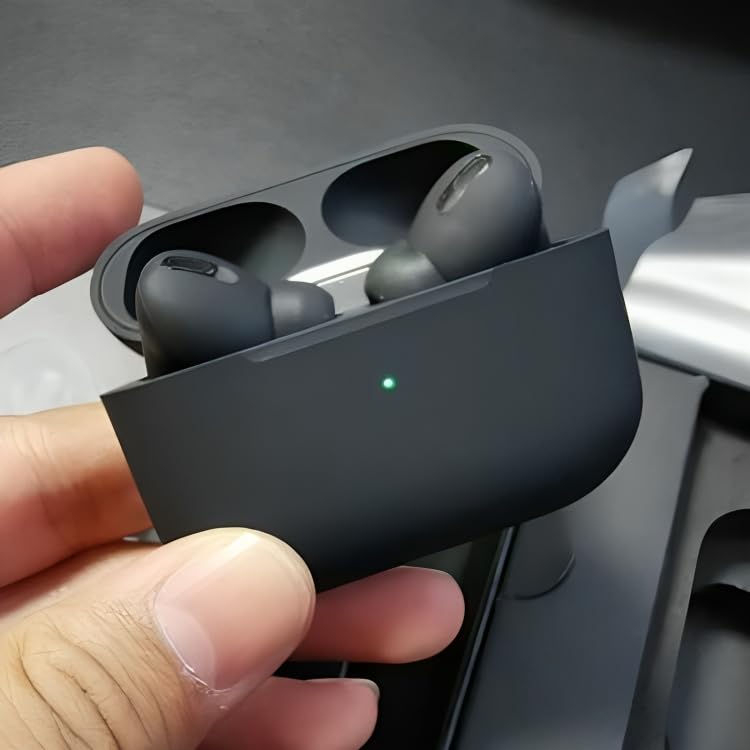 earphone Wireless- Bluetooth Headset-with Wireless Charging Case, Compatible with iPhone, Android and All Phones, Black, in Ear