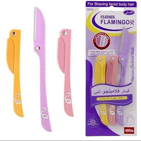 Eyebrow Razors Foldable Facial Hair Trimmers Multipurpose Shaver Razors for Women and Men Eyebrow Face Hair