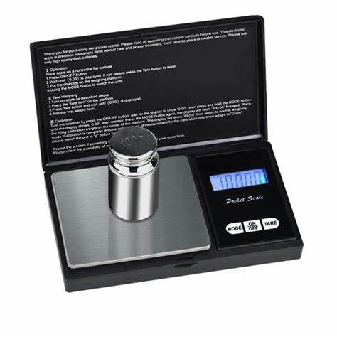 Digital Mini Pocket Scale 500g x 0.1g, High Precision LED Display, Portable Jewelry Scale for Gold, Silver, Diamonds, Electronic Digital Scale for Accurate Weighing