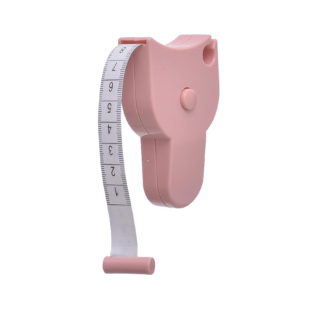 Generic Plastic Measuring Tape With Meters length 1.52 M For Measuring - Pink