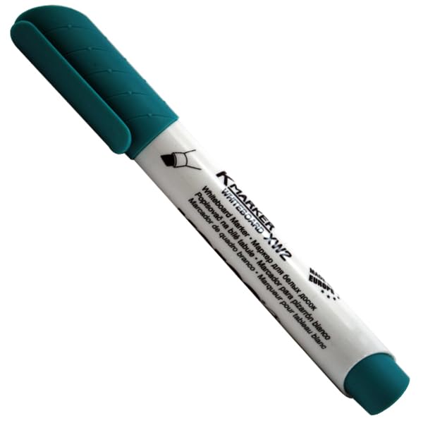 Kores Whiteboard Marker Chiesl Tip Turquoise. Model 20859