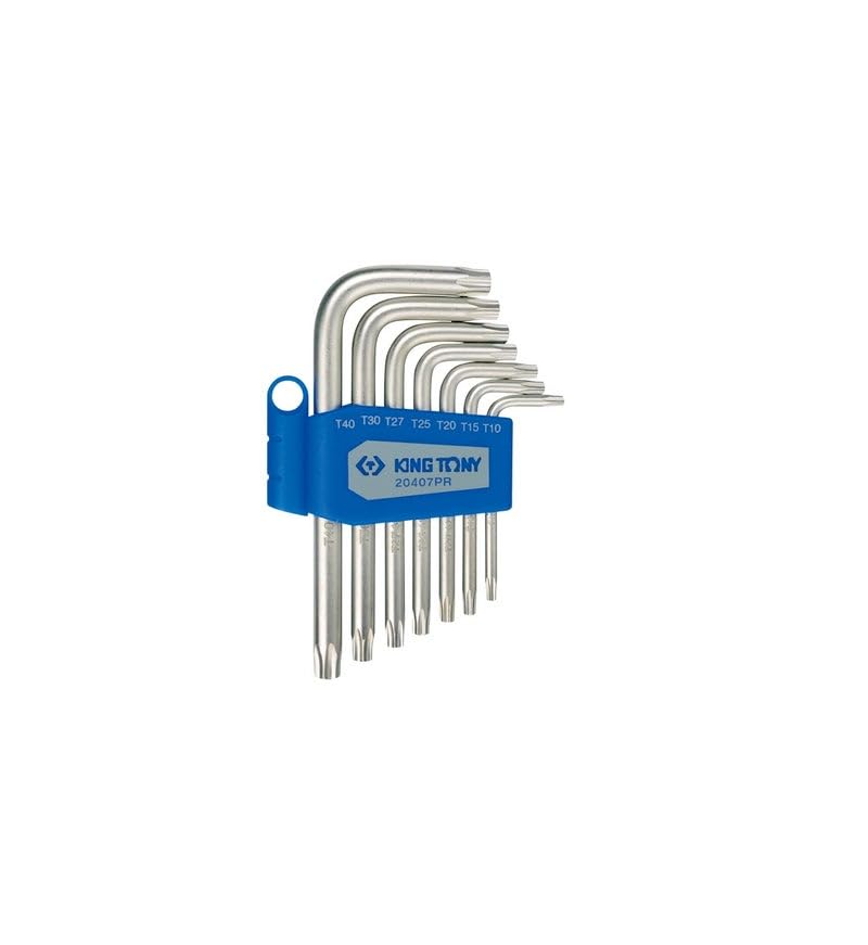 Tony 20407 7PCS Hollow Torx Key Set T10–T40 | Security Star Allen Keys