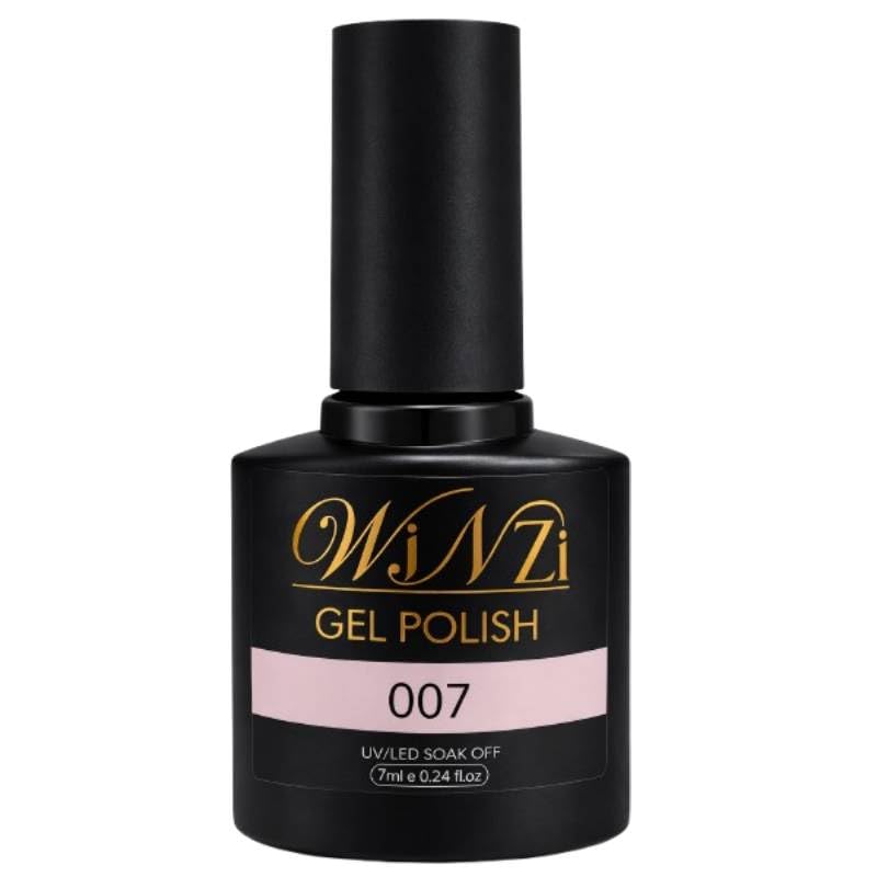 Classic Pink Gel Nail Polish 7ML, Bright Pink Soak Off UV LED Gel Polish, Smooth Application, High Gloss Finish, Fresh Color for Salon Manicure and DIY Nail Art at Home (007)
