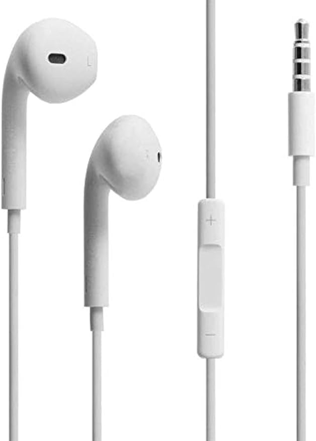 White Earphone With Microphone Remote USB With Microphone 3.5mm On Ear Wired