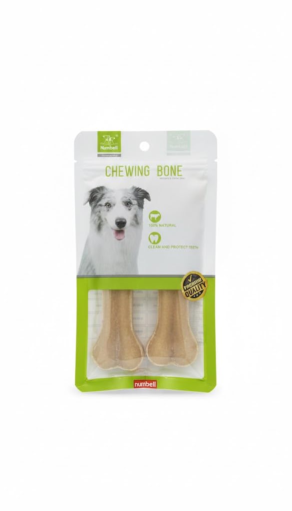 Nunbell Natural Bone for Dogs, 100% Natural Dental, 2 Piece