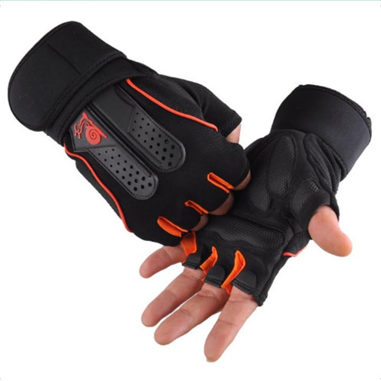 NKD Fashion half finger gloves men's breathable anti-slip shock absorbent sports weightlifting gloves