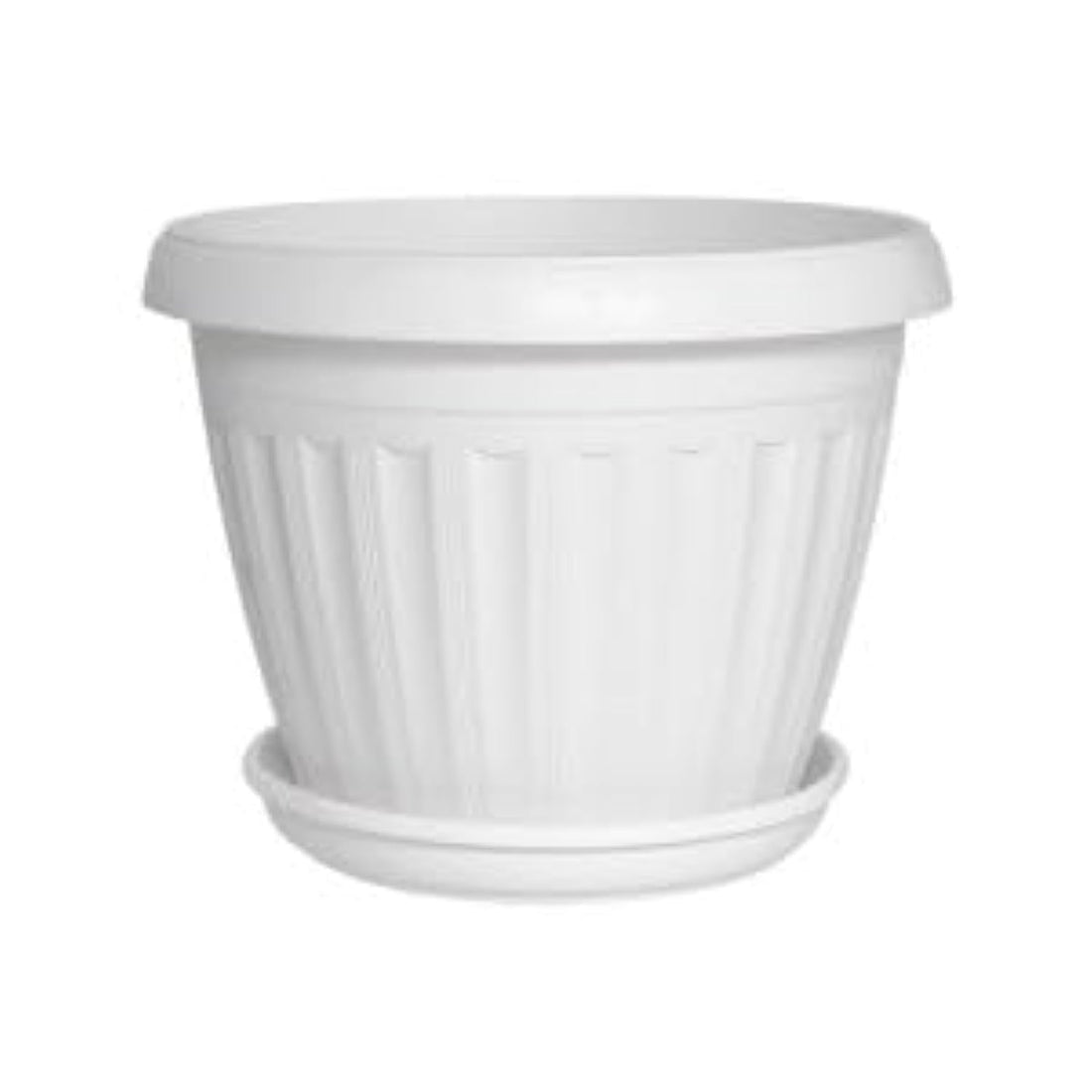 German plant pot,25 cm, white 3 pieces