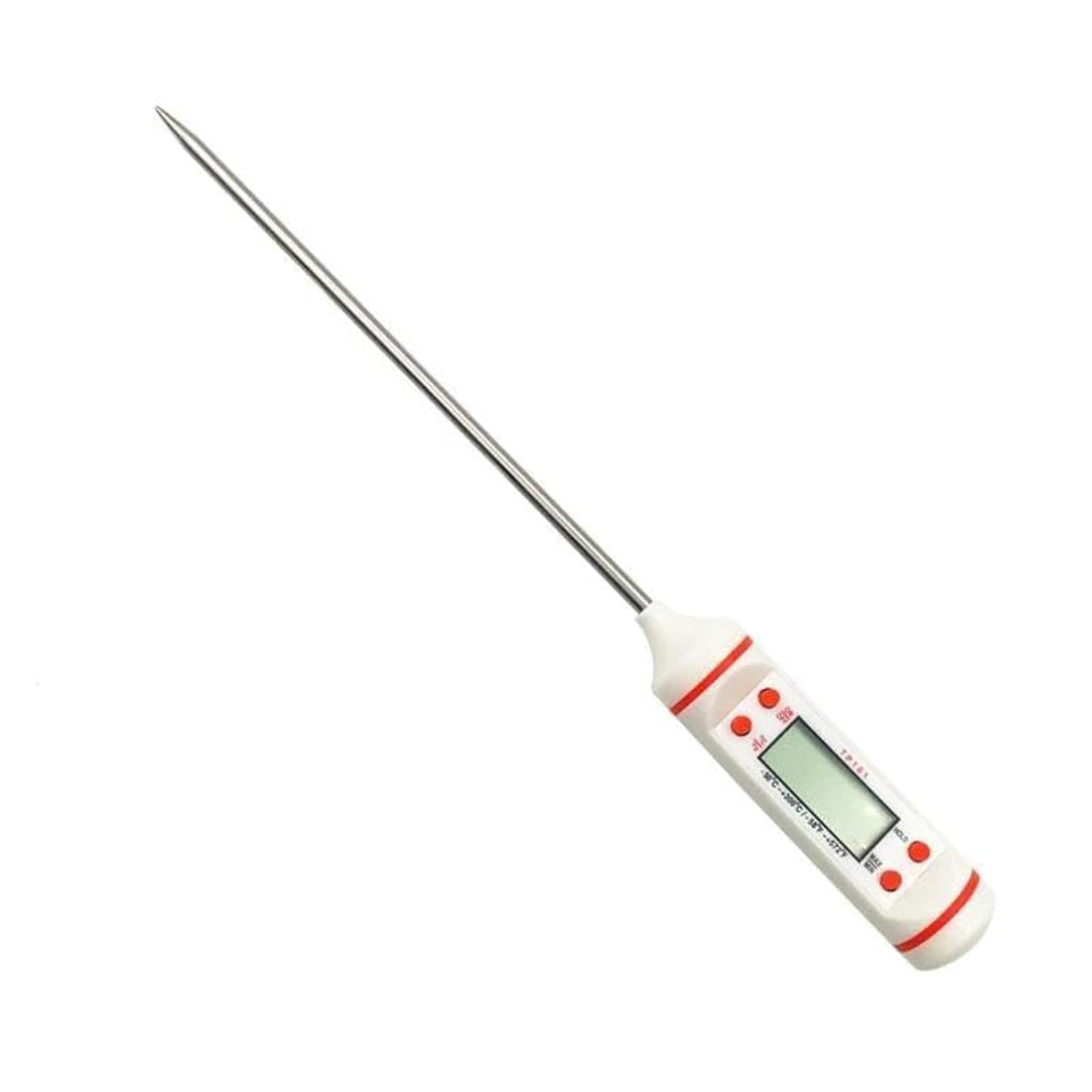 Digital Kitchen Thermometer Accurate Monitoring of Food Liquid Grilled Meat Temperatures, Now at Al-Israa (White)