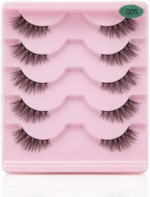Cat Eye Lashes Mixed Length Volume False Eyelashes Natural Short Soft False Eyelashes