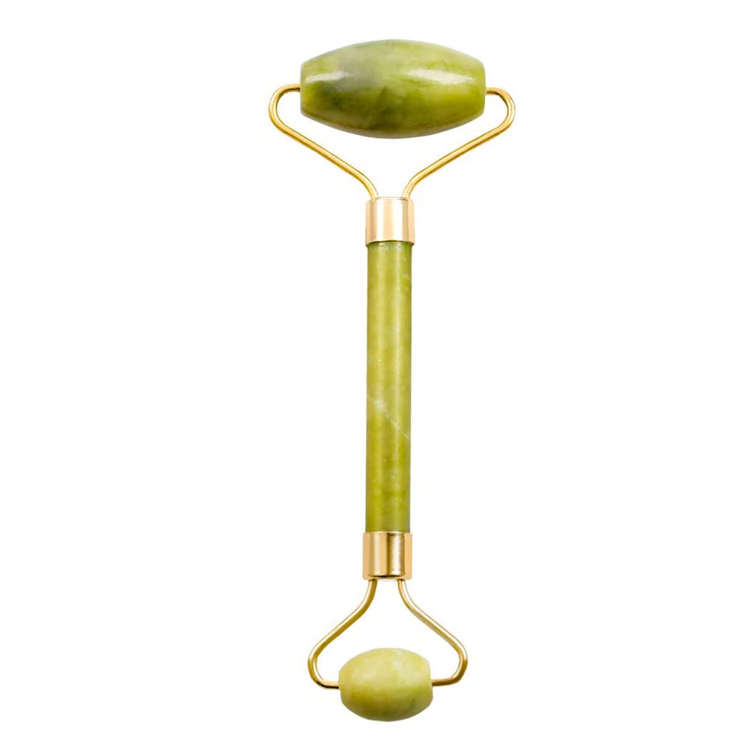 Arroyner 2 in 1 Jade Roller and Gua Sha Set 100% All-Natural Jade Facial Roller for Facial Massage, Face Lift, Anti-Wrinkles