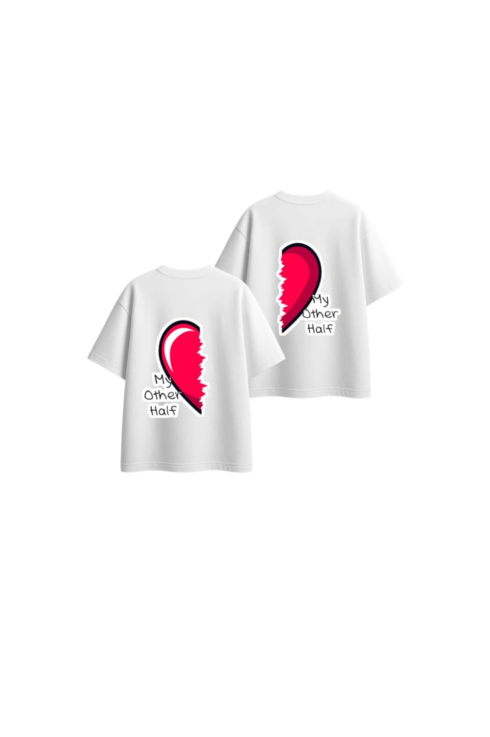 My Other Half VaIentine CoupIe T-shirt White 6