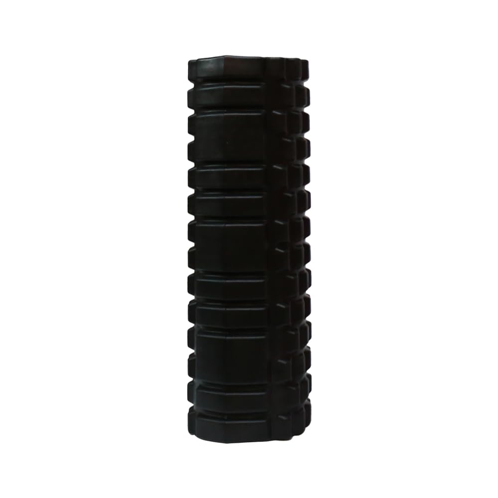 Yoga Foam Roller 60cm Deep Tissue Massage Roller – Black Color for Muscle Recovery & Fitness Training
