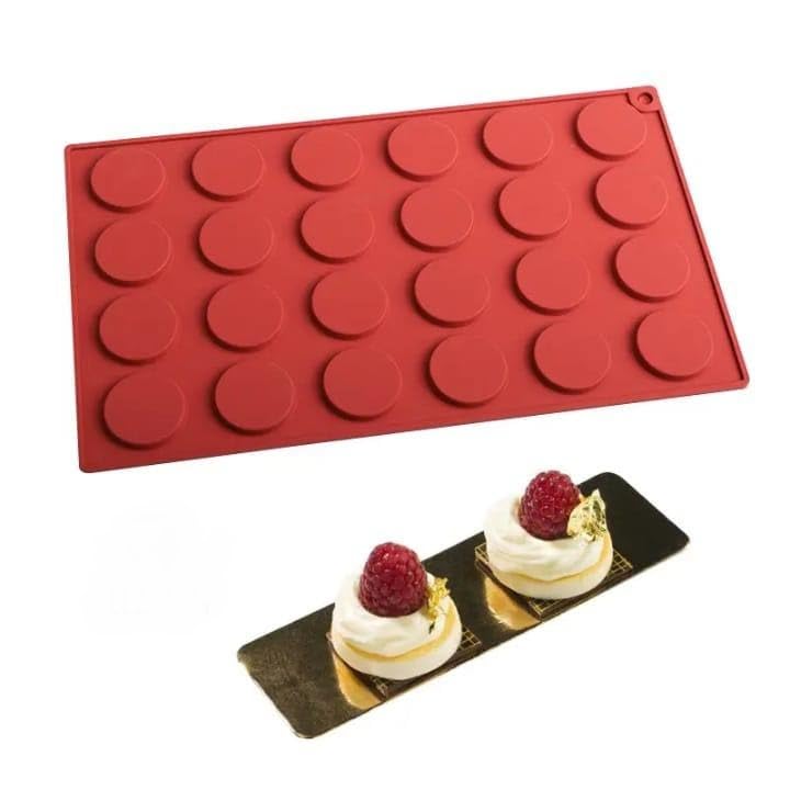 24 Cavities Jelly Candy Mold Coin Circles Chocolate Mold