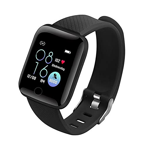 TechKing (Summer Special: with 7 Years Warranty 1.3" Smart Watch D-116 Plus Smart Watch Bracelets Fitness Tracker Heart Rate Step Counter Activity Monitor Band Wristband
