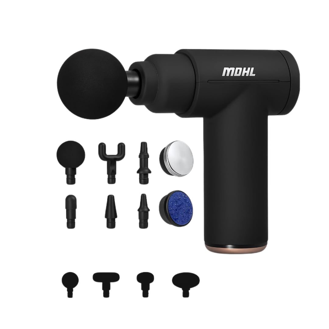 Massage Gun Deep Tissue Percussion Muscle Mini Massager for Pain Relief, Handheld Electric Body Massager Sports Portable Super Quiet Brushless Motor