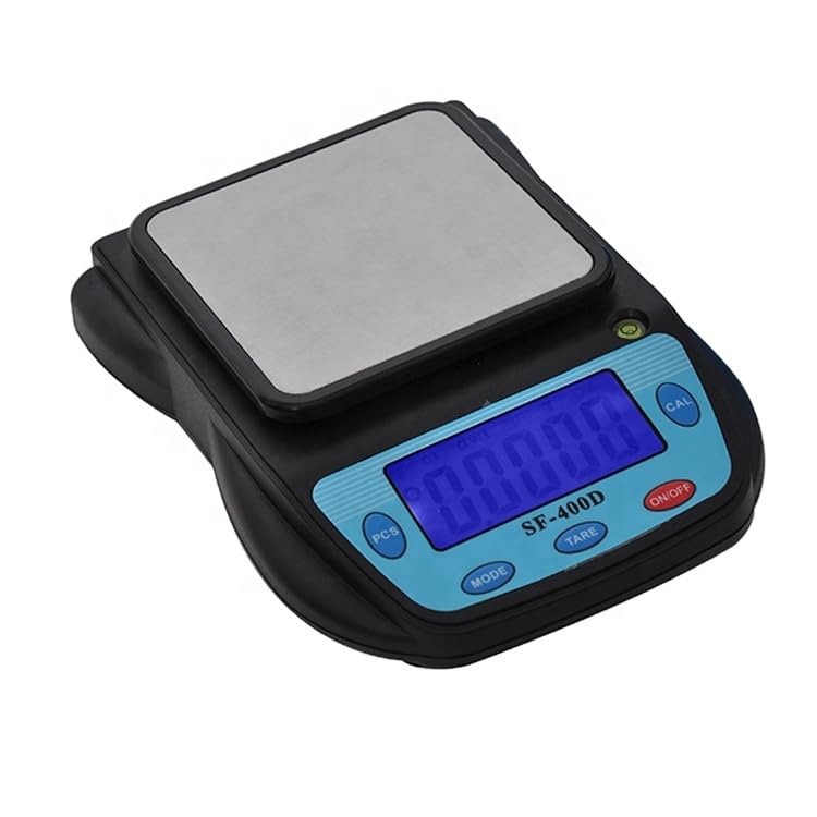 SF-400D LCD display plastic digital kitchen measuring balance weighing scale (Square/3KG/0.01G)