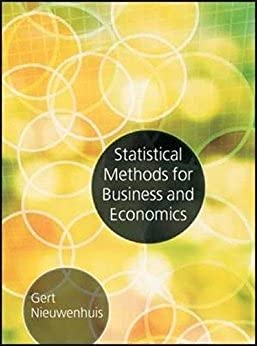 Statistical Methods for Business and Economics ,Ed. :1