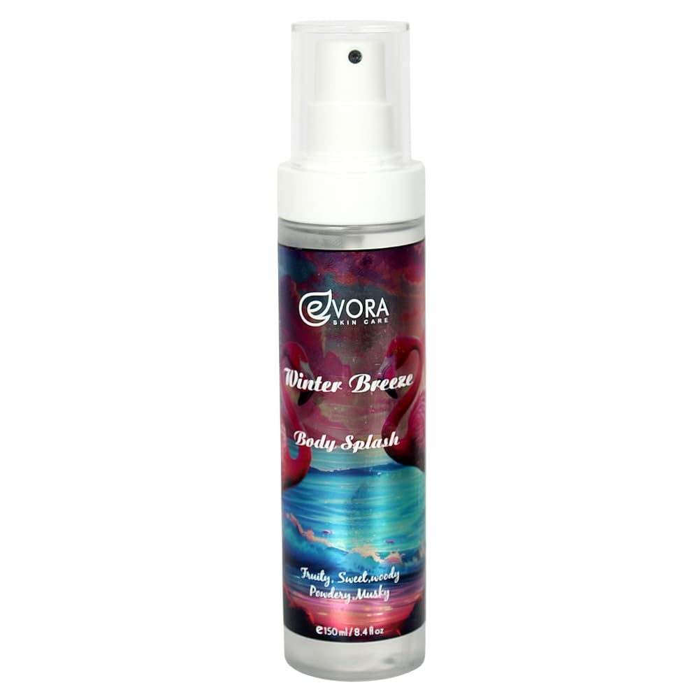 Evora Cosmetics Winter Breeze Body Splash, Fruity Floral Long-Lasting Fragrance, 150ml