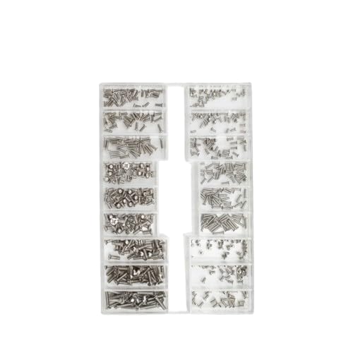 MySouqEg Store 500Pcs Laptop Notebook Computer Replacement Screws Kit for Universal Mini Screw Nuts DIY Kit Repair Tools small Silver Bolts Size: Screw size range (1.2 * 3mm-2.0 * 10mm)