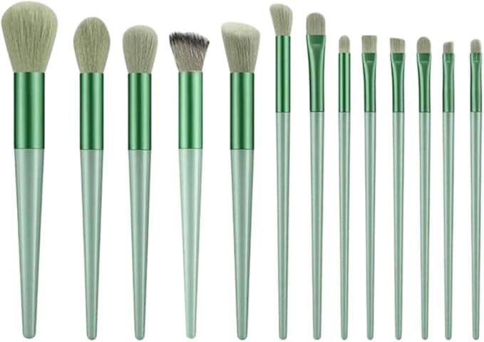 She Makeup Brush Set, Shiny Face Brushes for Effortless Makeup, Make Up Brush Kit with Mix Premium Synthetic Bristles,Set of 13pcs -multiccoloru