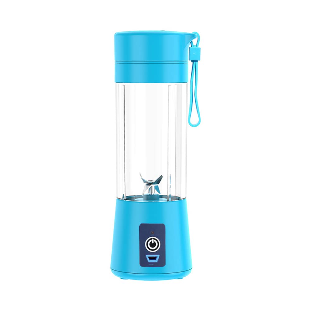 owii Portable Blender USB Rechargeable Multifunctional Portable Juicer Personal Electric Tumbler Mini Fruit Mixer Cup for Home, Sports, Office, Camping (Blue)