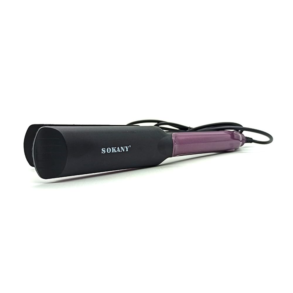 Sokany SY-6505 Hair Iron, Pink/Black - 6998555478662
