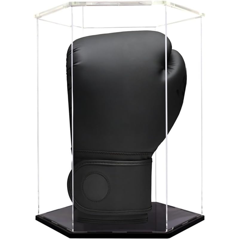Best Media Boxing Glove Display Case Boxing Glove Display Box Transparent Acrylic Glove Display Case for Displaying and Collecting Boxing Gloves