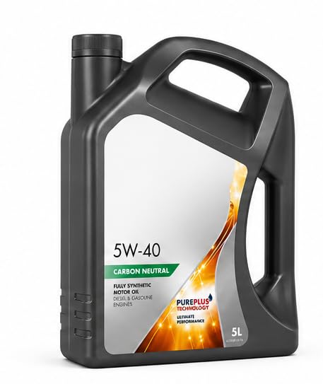 5W-40 Full Synthetic Motor Oil, Carbon Neutral, for Diesel and Gasoline Engines, 5 Liter