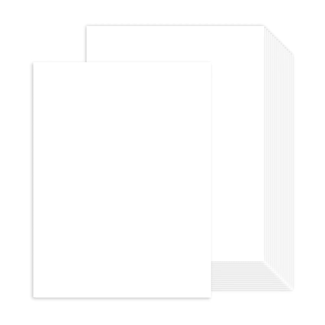 Goefun White A4 Cardstock Paper, 100 Sheets, 250 g/m², Ideal for Invitations, Menu Cards, Wedding, DIY Cards