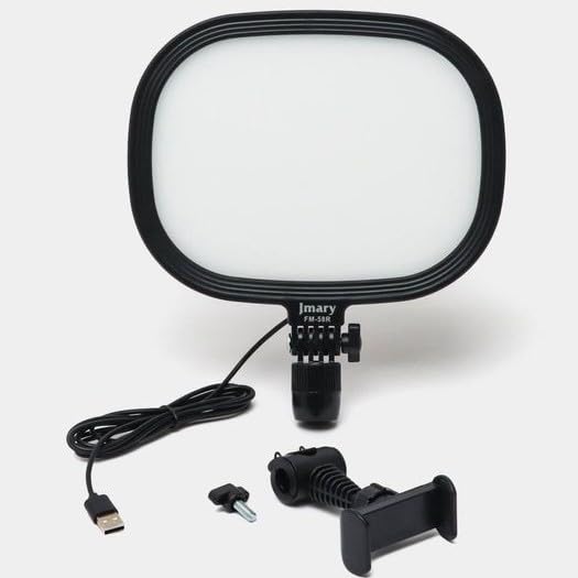 FM-58R 9″ LED Panel Light Dimmable 3000–6500K USB Powered Soft Side-Emitting Light for Streaming, Video, and Photography