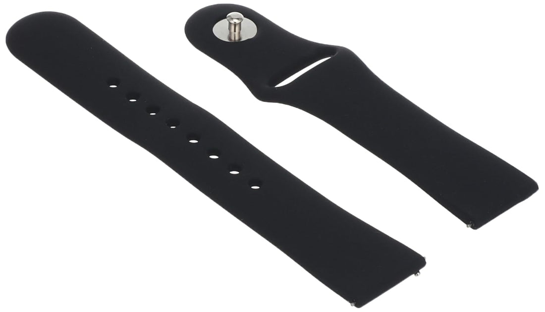 Generic Silicone Strap for Smart Watches Size 20, Black