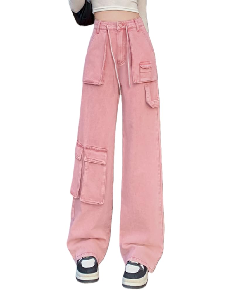 Mira Kids بنطلون جينز بناتي كارجو واسع بقصة Straight Wide Leg، خصر عالي مشدود بتصميم عصري، جيوب جانبية عملية ولمسة كاجوال أنيقة تمنح مظهرًا نحيفًا ومريحًا للاستخدام اليومي