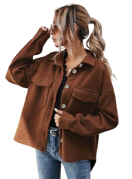 ,Casual Overcoat, Long Sleeve, Zip Front with Side Pockets, Fall Style for Women,Coats, Jackets Vests,Jackets
