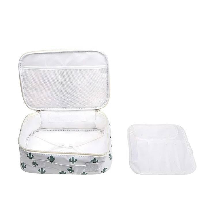 Makeup Bag_Luxury Waterproof Oxford Cloth Makeup Box for Professional Makeup Bag, Large Capacity Storage Holder for Cosmetics, Perfect for Travel and Organizing Your Beauty Products