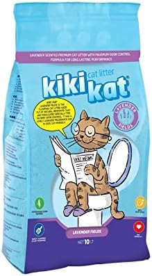 Kiki Kat Clumping Cat FROM PETS ZONE (Kiki Kat White Clumping Cat Litter –Lavender 10 L)