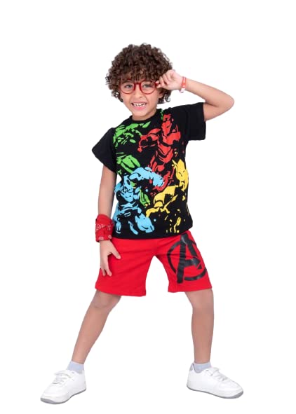 Coco set, red shorts, colorful T-shirt