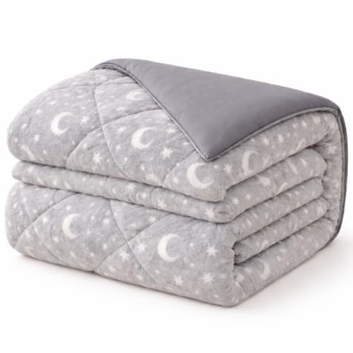 snooze Ramdan winter quilt double face Loomy fur& Gray Microfiber, 220 * 210 cm