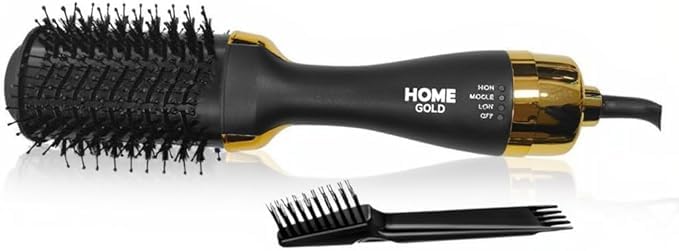 Hair Dryer Brush Hot Air Brush 1200W Volumizer Hair Styler Ceramic Ionic Technology One Step Blow Dryer Brush For Drying Curling Smoothing And Blowouts HG-905