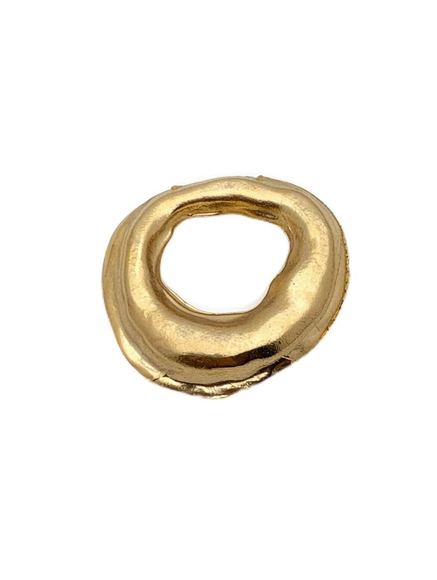 Gold Brooch Pin for Women Polished Stainless Steel Fashion Simple Brooch Lapel Pin Unique Hat Bag Costume Accessories Christmas Festival Holiday Birthday Party Jewelry Gift (Metal)