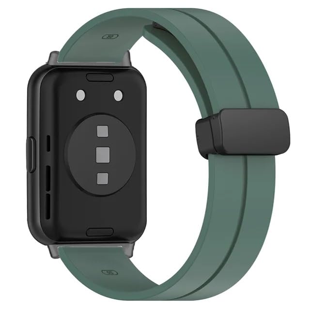 Next Store Silicone Sport Band Compatible with Huawei Watch Fit, Metal Magnetic Buckle, Easy to Remove and Install, Soft Replacement Band.