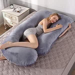 Full Body Pillow for Pregnant and Nursing Women U-Shaped Pillow Pregnancy Support Pillow