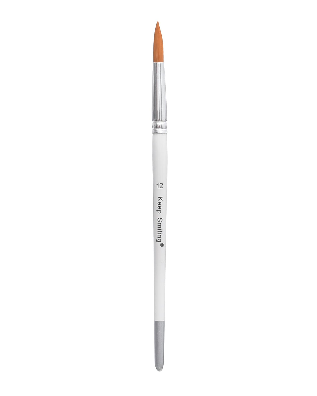 Keep Smiling High Quality Round Artist Brush Size 12 For Drawing, detail Sketching, Artists - Multi Color