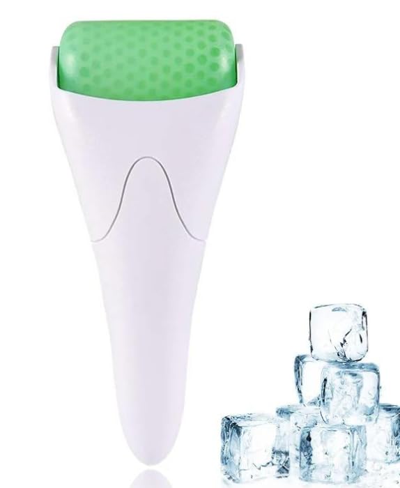 Derma Ice Roller Skin Cool Massager for Face Body Manual Massage Facial Care Wrinkle Removal Tool : MULTICOLOR