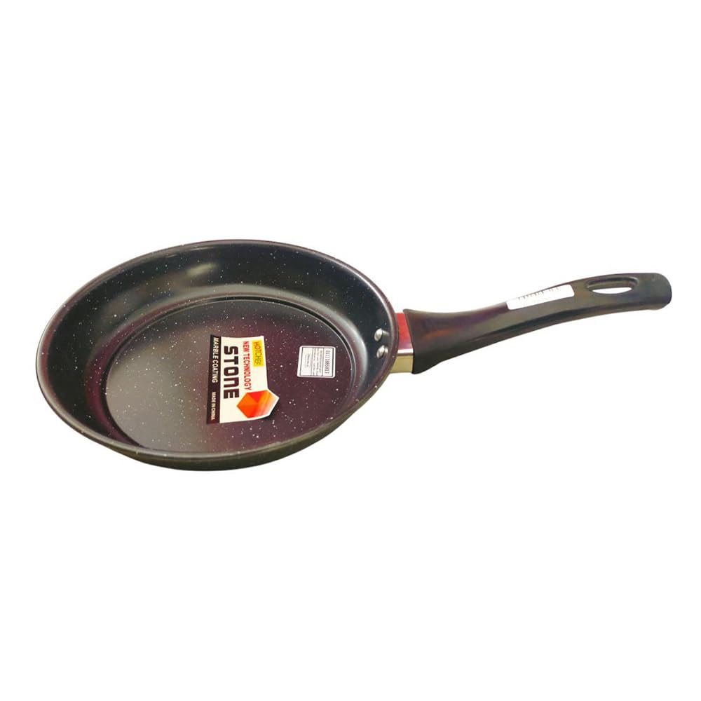 Granite Frying Pan with Bakelite Handle, 24 cm, Black