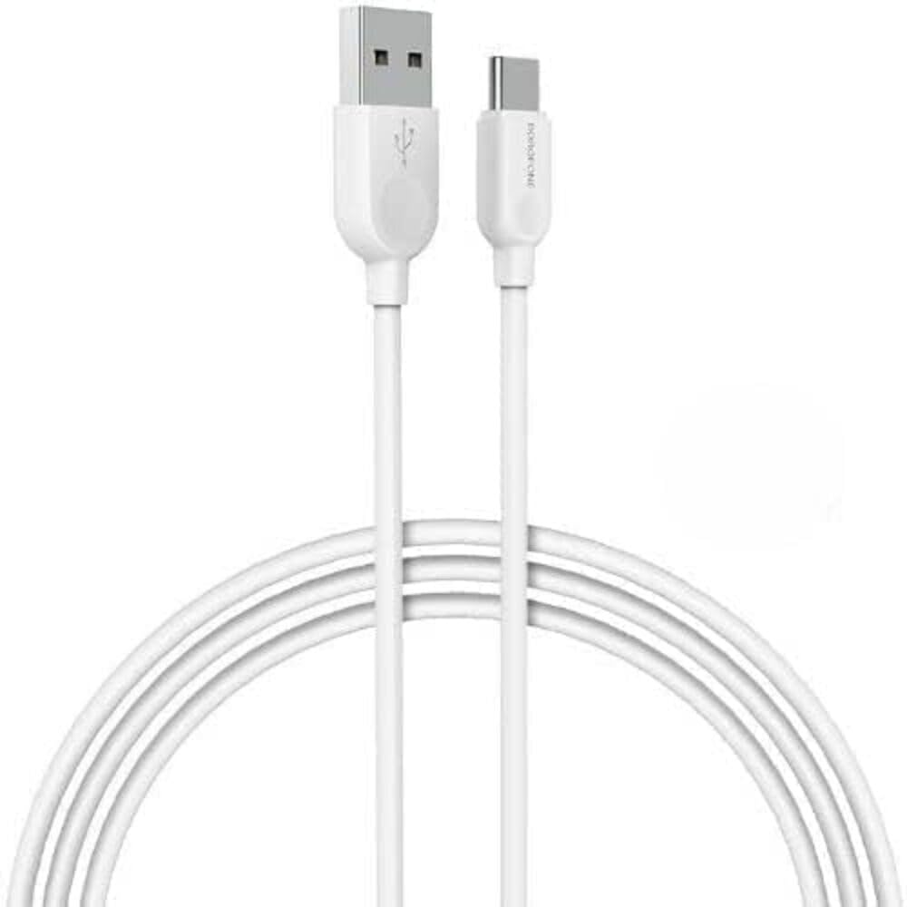 Borofone bx14 linkjet type c usb cable - white